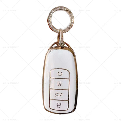 TPU Beige Car Remote Key Fob Case Cover for Chery Omoda 5 (2022-2023)