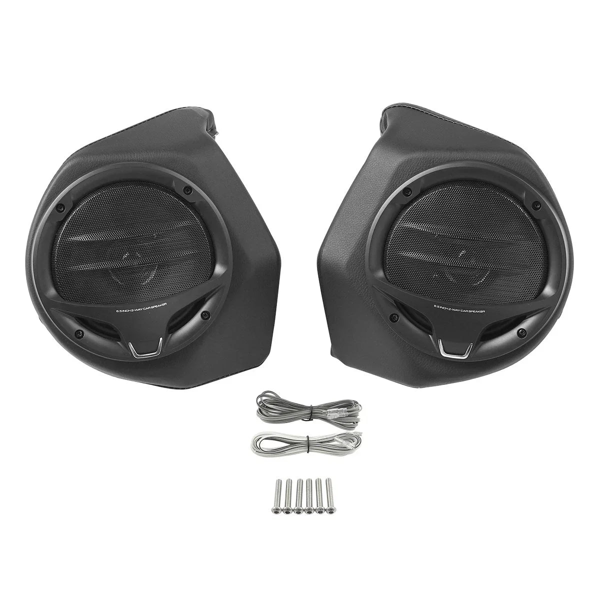 6.5" Black King Trunk Luggage Speakers for Harley Touring Street Glide (14-24)
