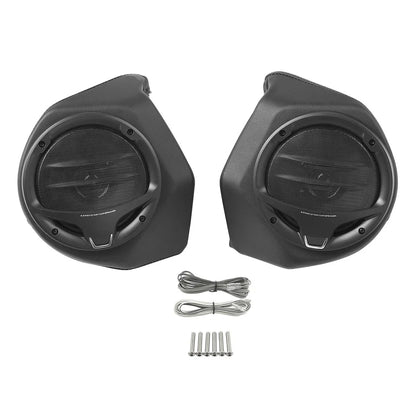 6.5" Black King Trunk Luggage Speakers for Harley Touring Street Glide (14-24)