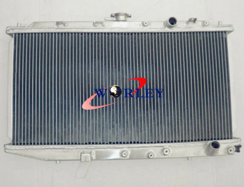 Aluminum Radiator + Fan for Honda Civic CRX 1.5L 1.6L (1988-1991)