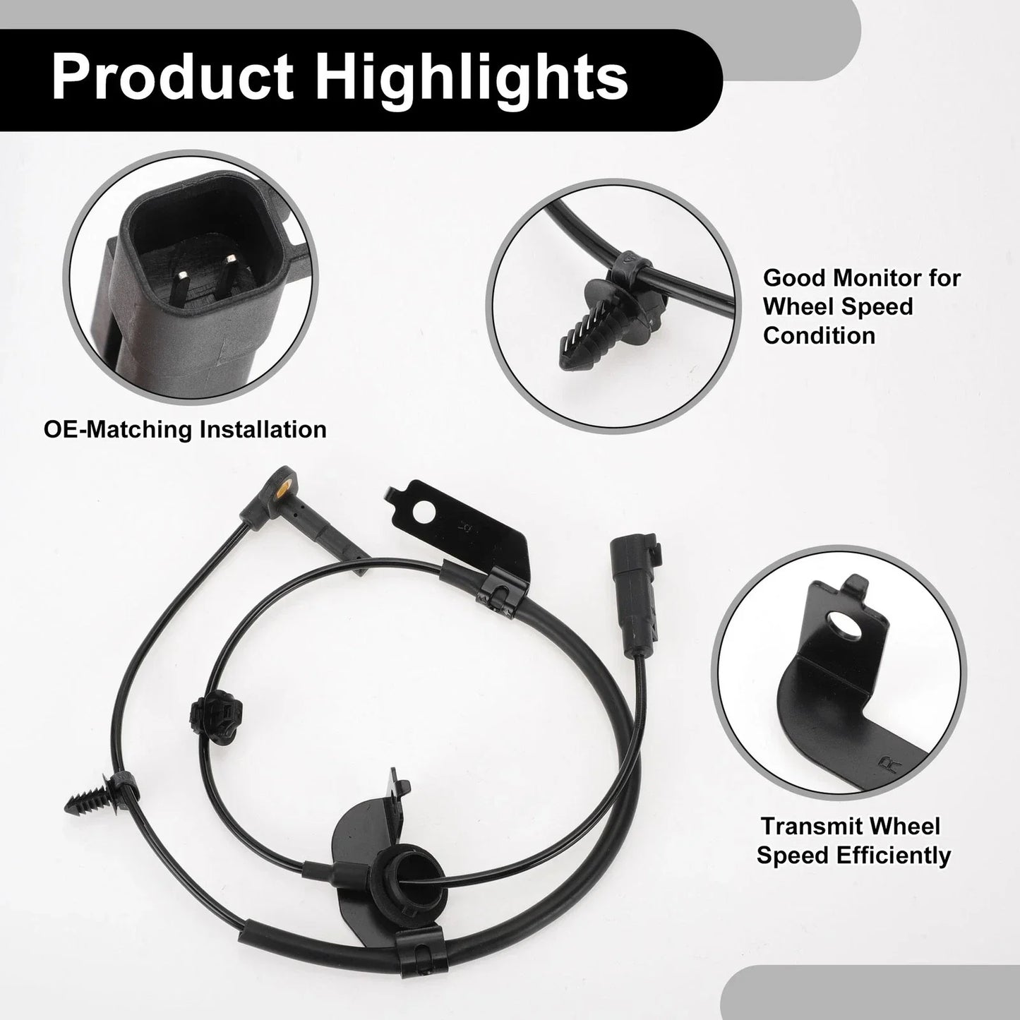 ABS Wheel Speed Sensor for Dodge Avenger 2008-2014 Front Left & Right