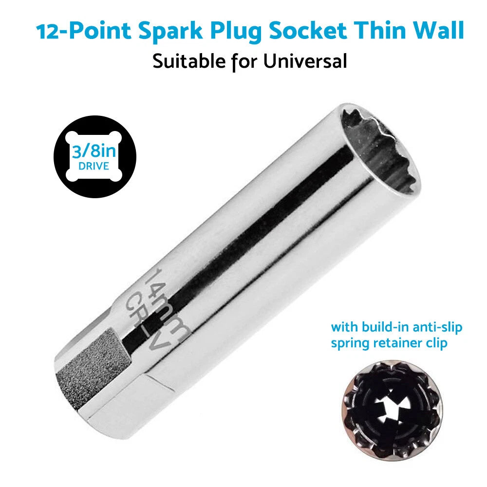 14mm/16mm Spark Plug Socket Deep Thin Wall for Auto Car