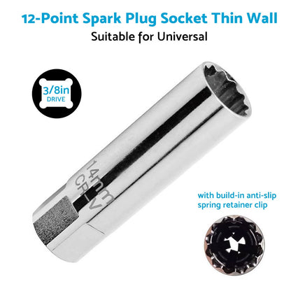 14mm/16mm Spark Plug Socket Deep Thin Wall for Auto Car