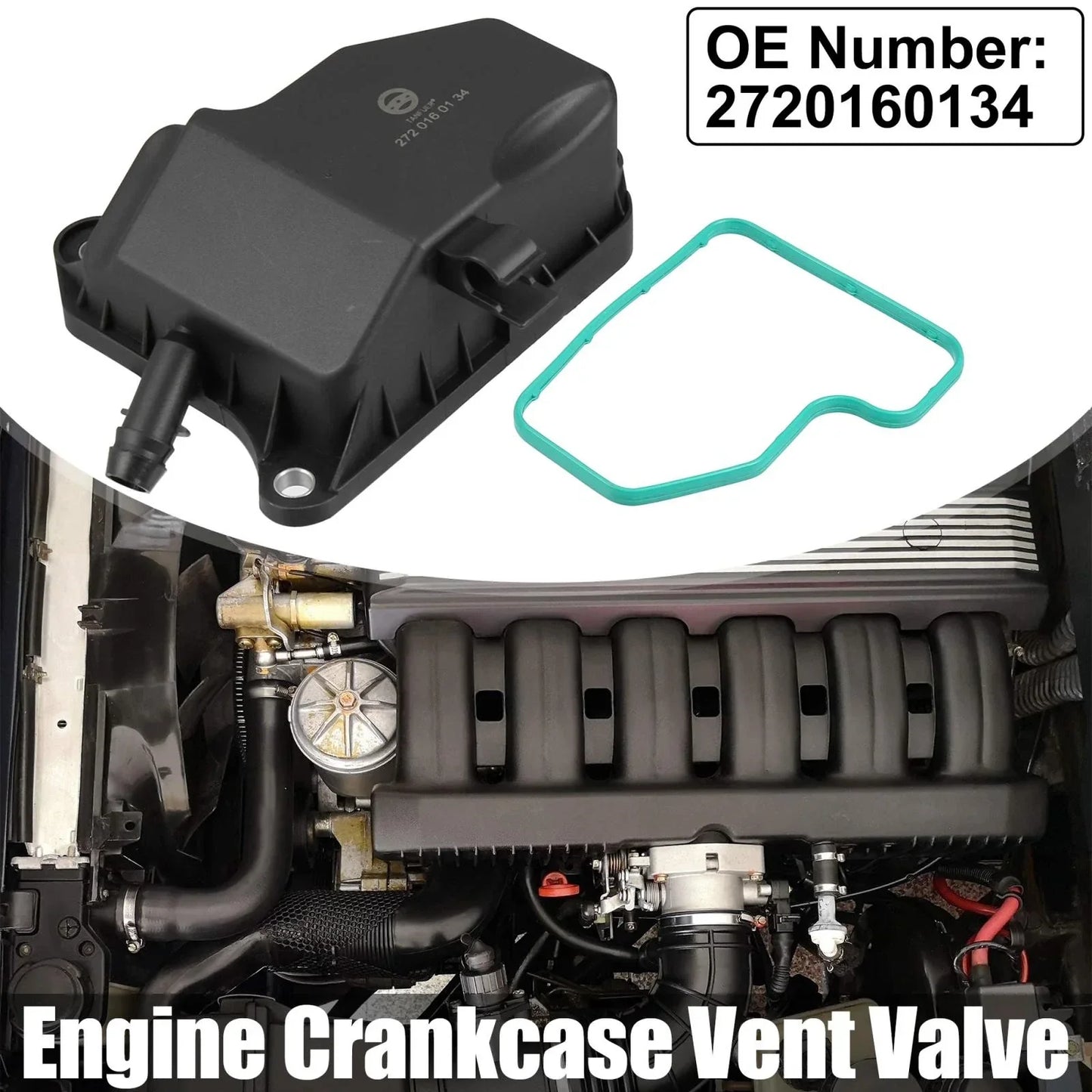 PVC Crankcase Vent Valve for Mercedes Benz C300 C350 (2005-2013)