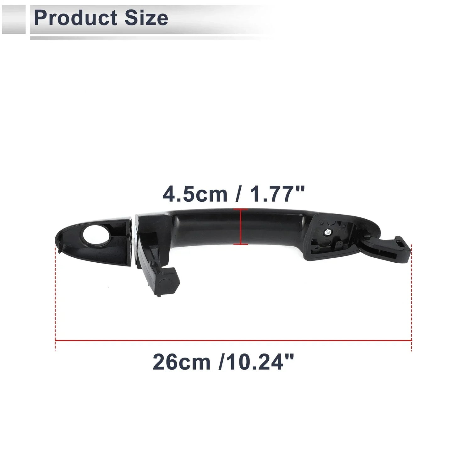 Front Left Car Exterior Door Handle for Hyundai Santa Fe (2007-2012)