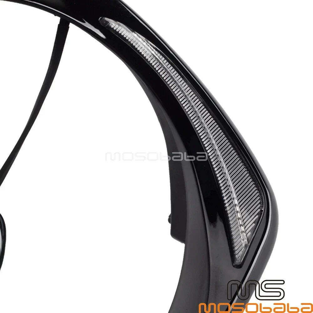Black LED Headlight Bezel Trim for Harley Ultra Limited FLHTK (2014-2022)