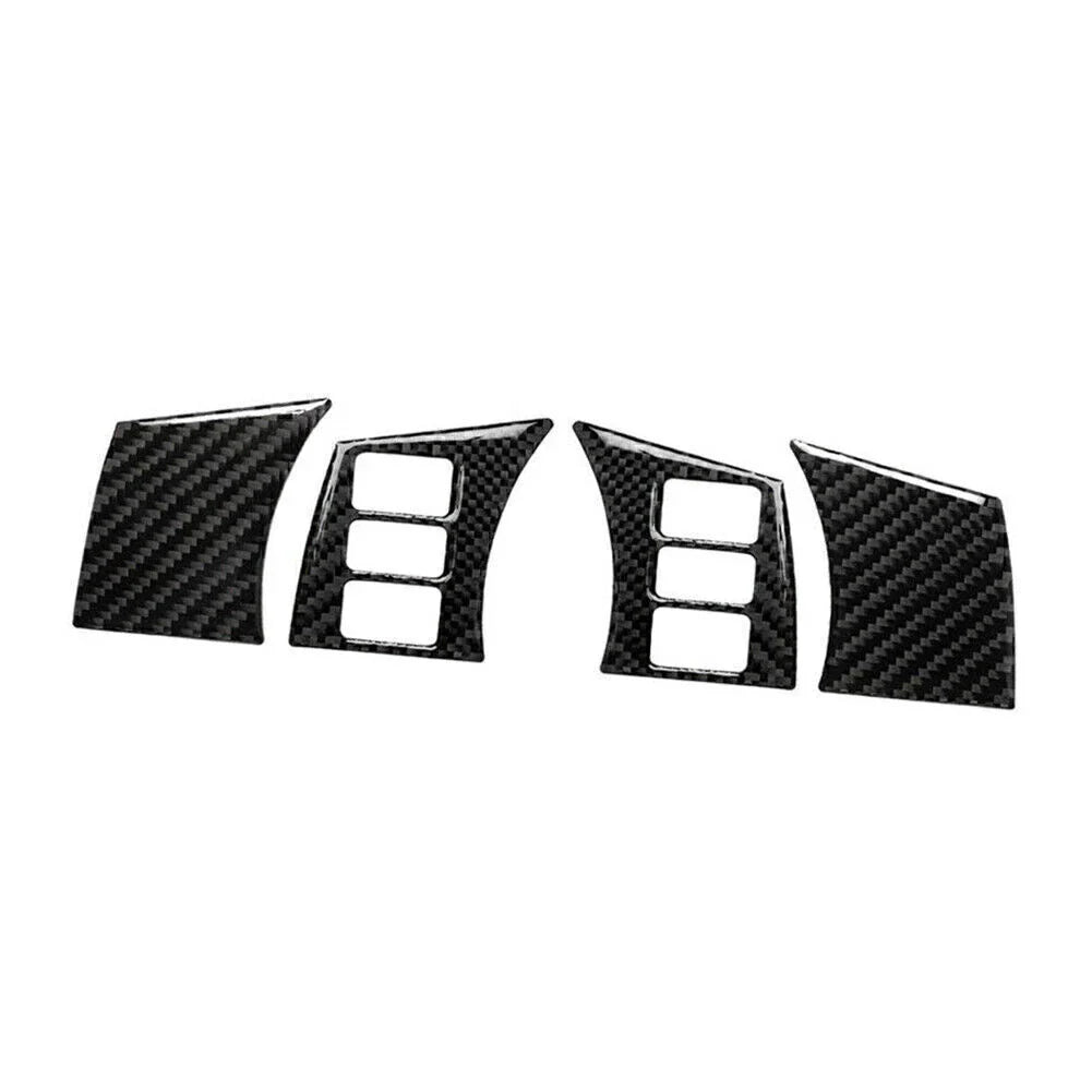 Carbon Fiber Steering Wheel Panel Cover for Nissan 350Z (2006-2009) 4Pcs