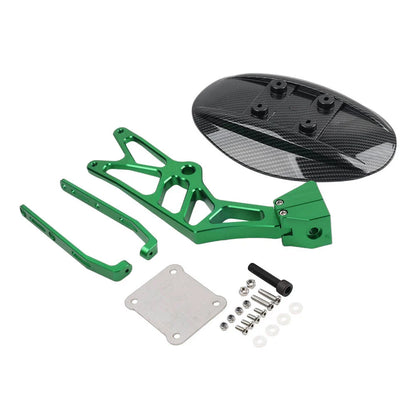 Green Carbon Fiber Rear Splash Mudguard w/Bracket for KAWASAKI Z1000/SX (14-20)