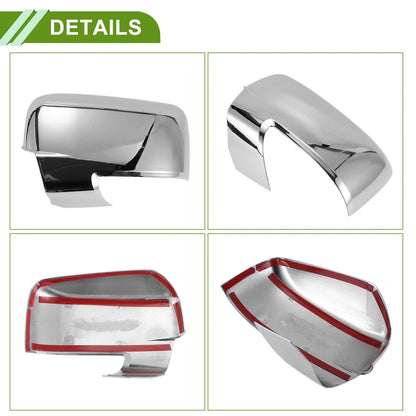 Left Right Side Mirror Cover Cap Replacement for Dodge - Electroplating Color