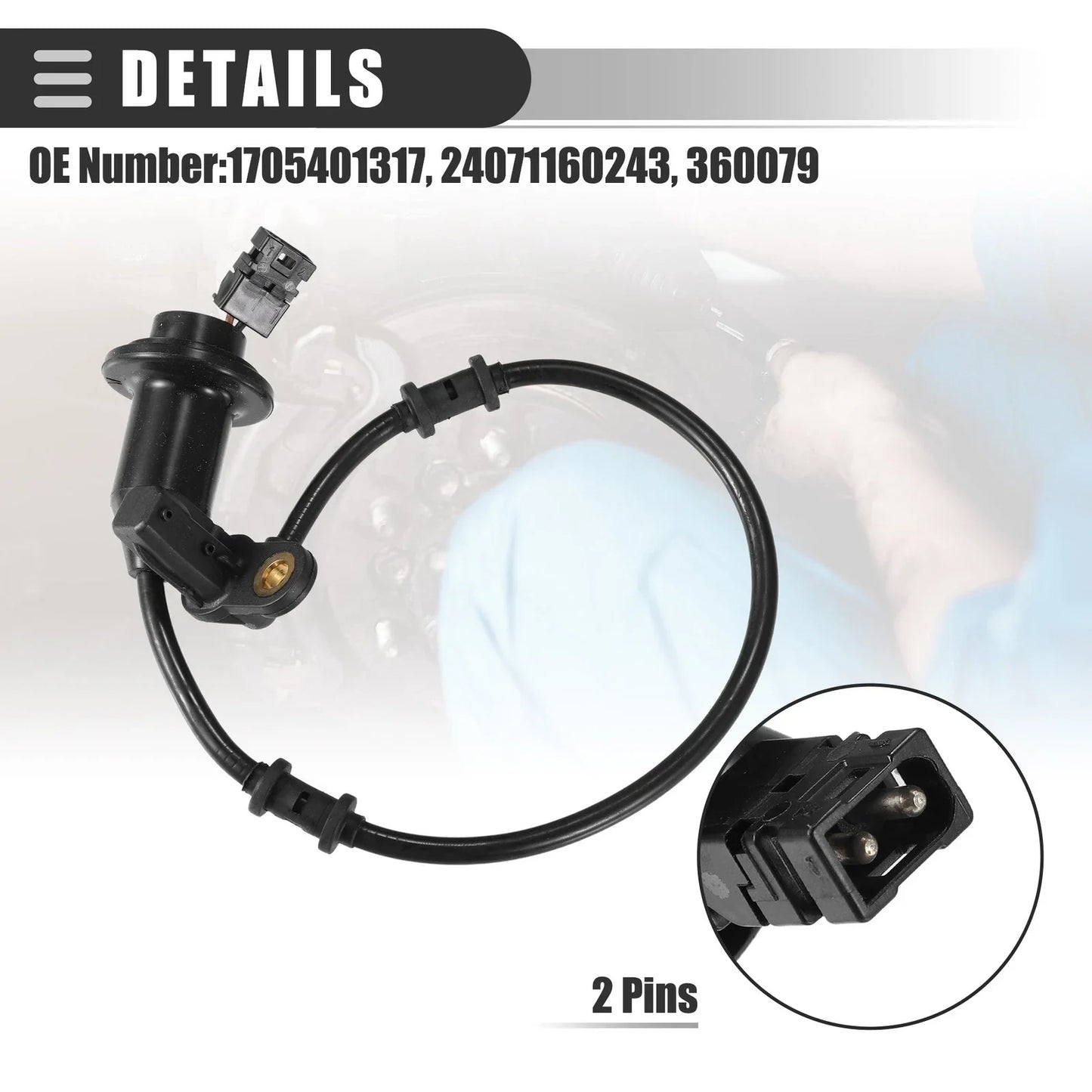 Rear Right ABS Wheel Speed Sensor for Mercedes-Benz (2010-2015)