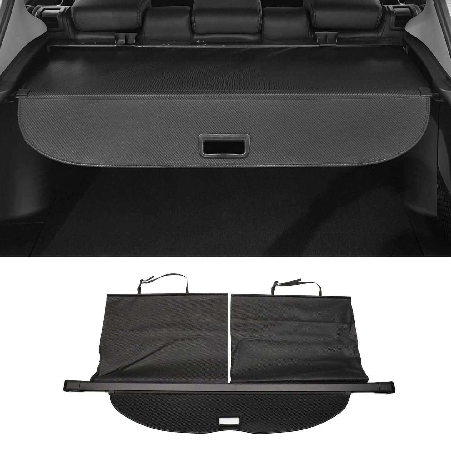 Retractable Cargo Cover for Honda Pilot (2016-2023) - Trunk Parcel Shelf Black