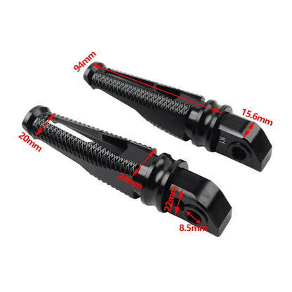 Rear Passenger Foot Pegs Black for Daytona 675, 955i, Tiger 1050 (2006-2017)