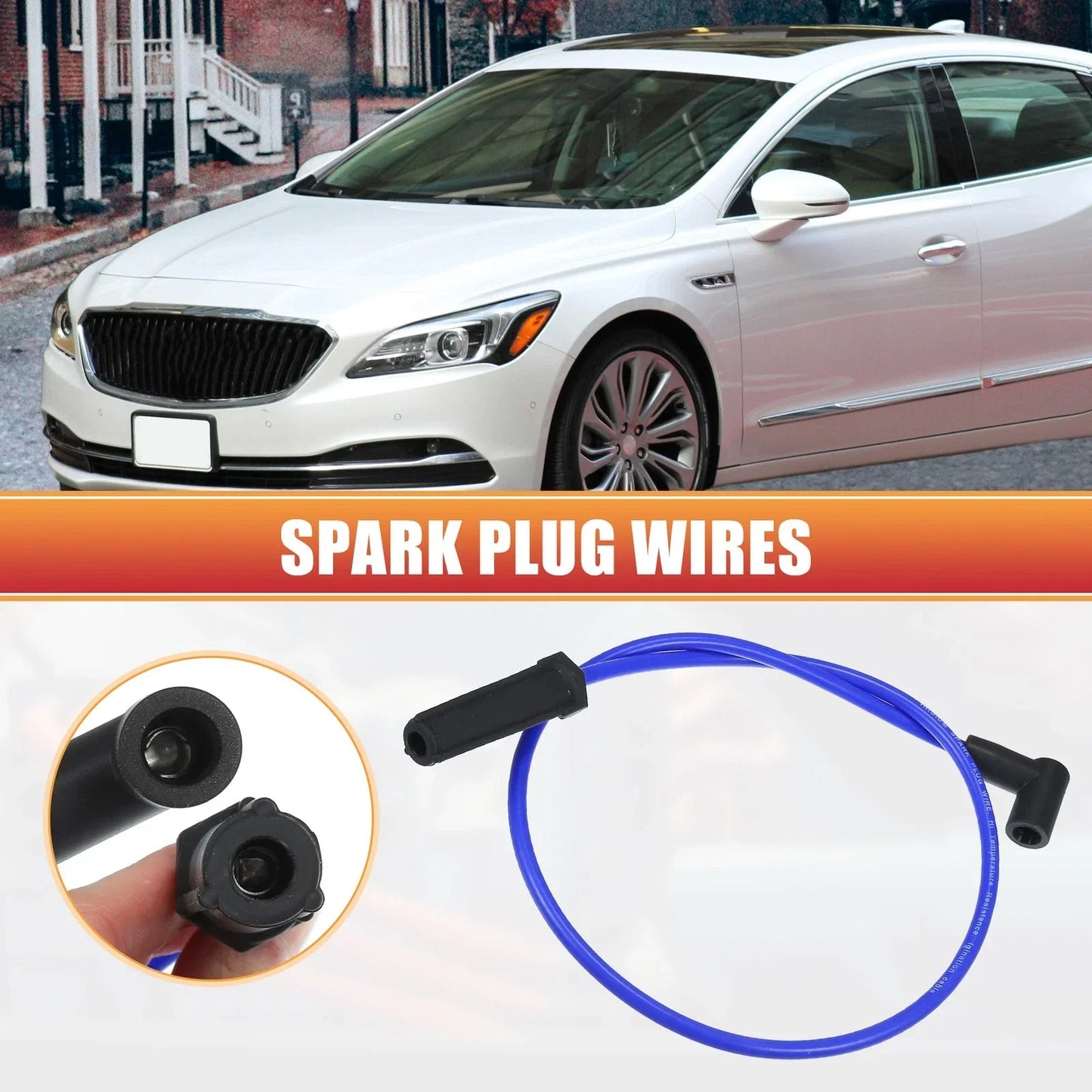 6 x Spark Plug Wire Ignition Coil Cables for Chevrolet Impala (2000-2005)