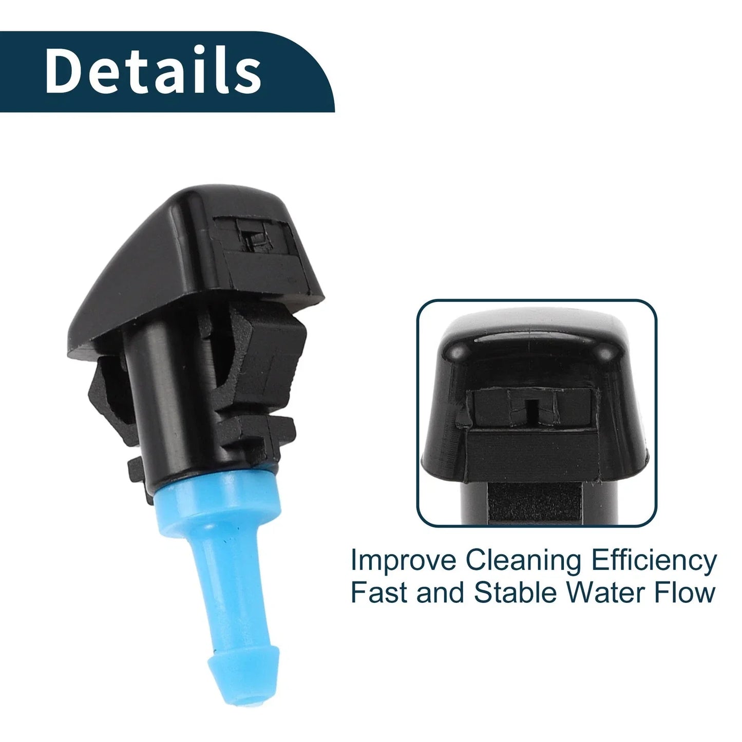Windshield Washer Nozzle & Gasket, Fluid Hose for Dodge Grand (2001-2009)