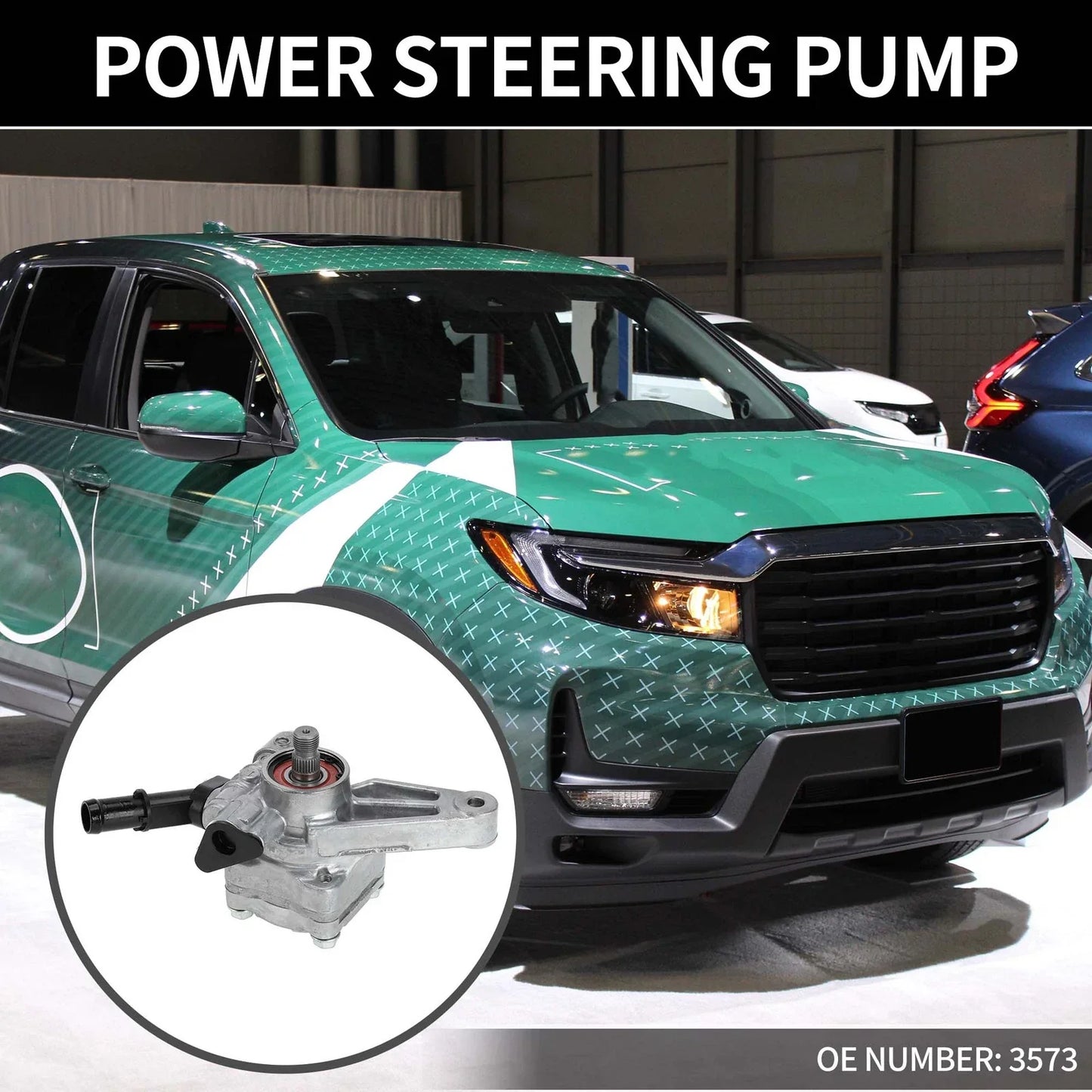 Car Power Steering Pump for Honda Ridgeline (2006-2011) - 1 x Quality Replacement