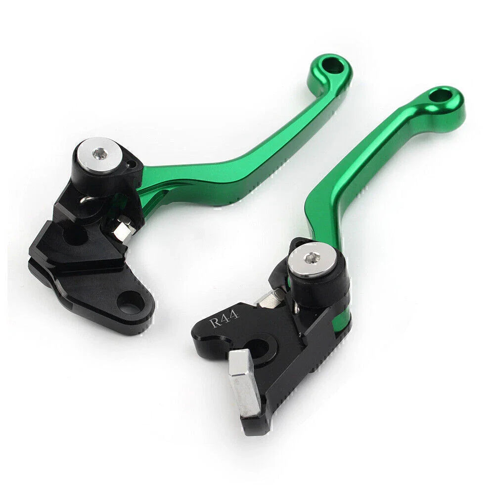 CNC Green Pivot Dirt Clutch Brake Levers for Kawasaki KLX250 D-Tracker (1993-1997)