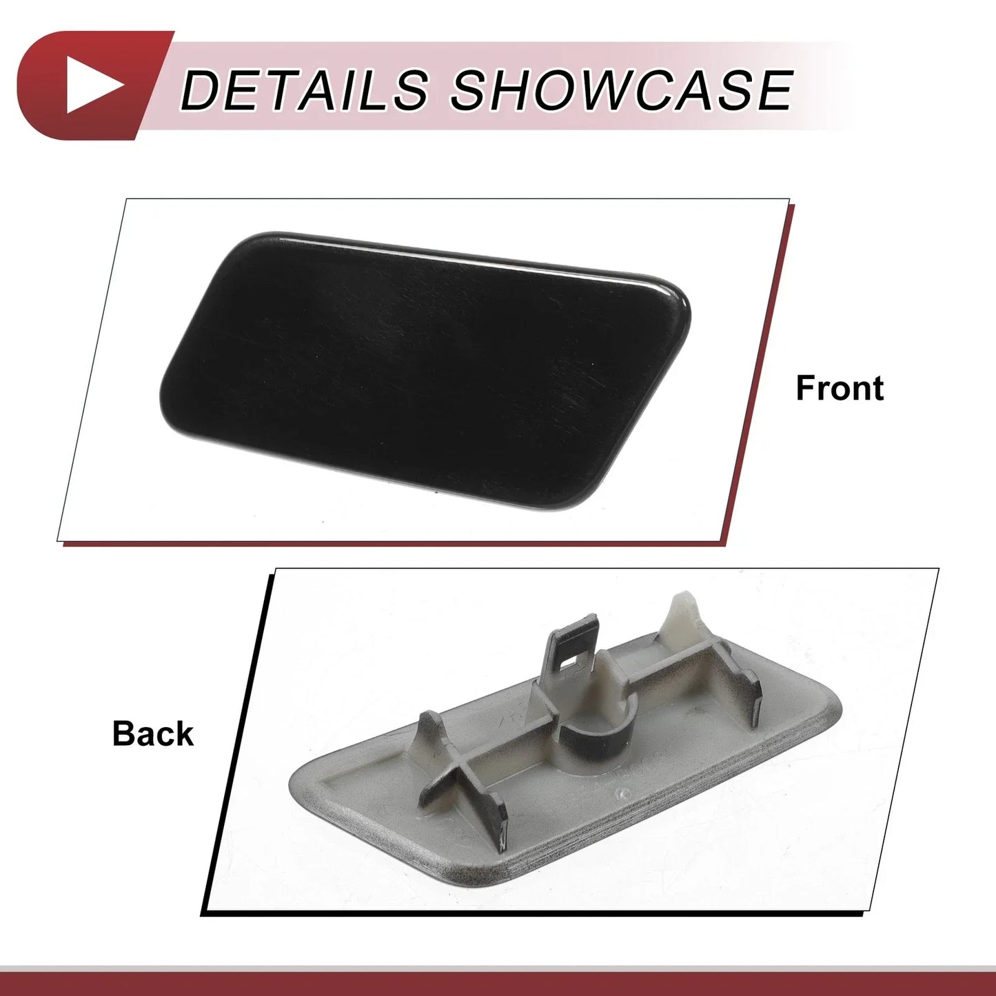 Front Left Washer Nozzle Cover for Lexus LX570 (2016-2021) - Black 1 x Cap