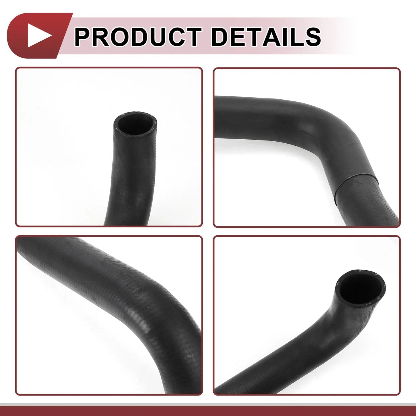 Radiator Coolant Hose for LEXUS LS400 4.0L (1990-1994) Rubber Black