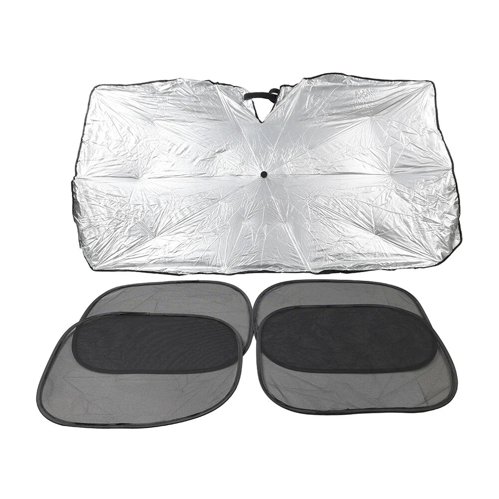 4pcs Windshield Sun Shade Umbrella Front Visor for Car