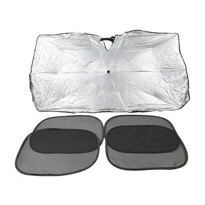 4pcs Windshield Sun Shade Umbrella Front Visor for Car