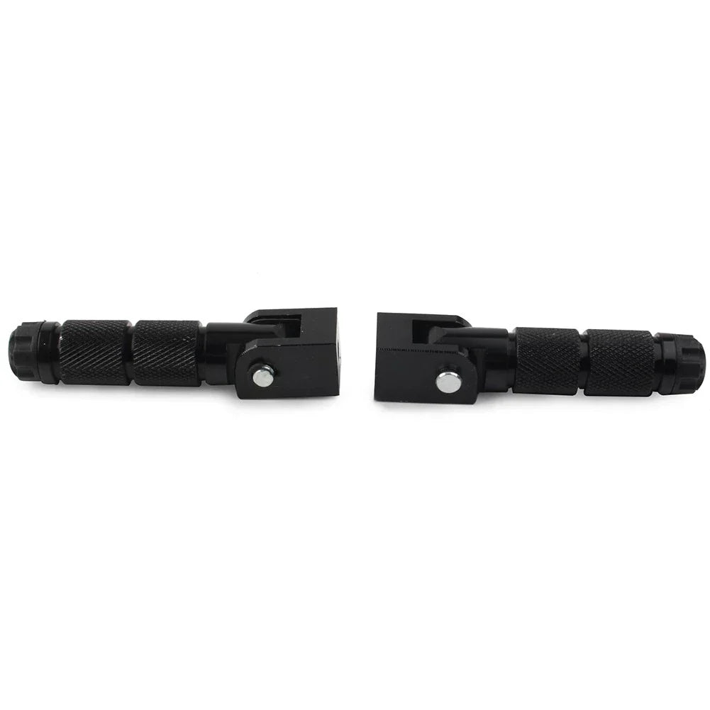 8mm Folding Footpegs for Electric Motor Bicycle ATV Black