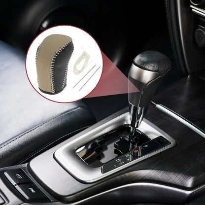 Gear Shift Knob Cover for Hyundai Tucson 2015-2018 Black Beige
