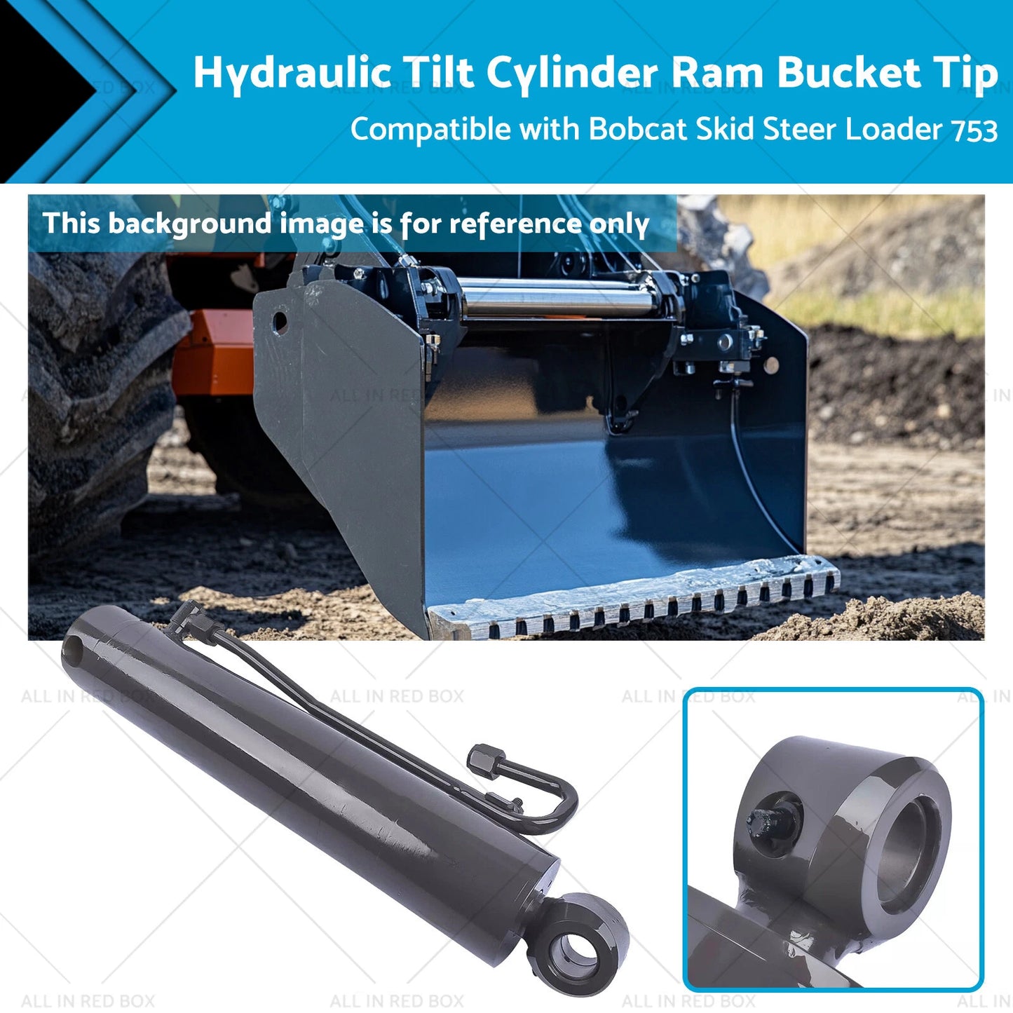 Hydraulic Tilt Cylinder Ram for Bobcat Skid Steer Loader 753