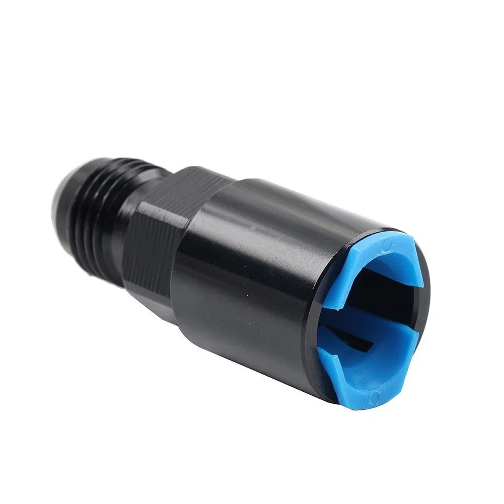 6AN Male to 3/8" Female SAE Quick-Disconnect EFI Fuel Rail Fitting