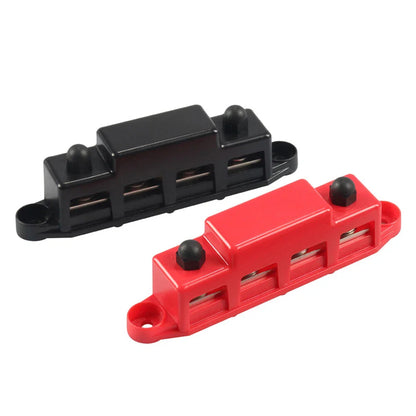 5/16" 4 Stud Bus Bar Terminal Power Distribution Block for Boat Truck Camper