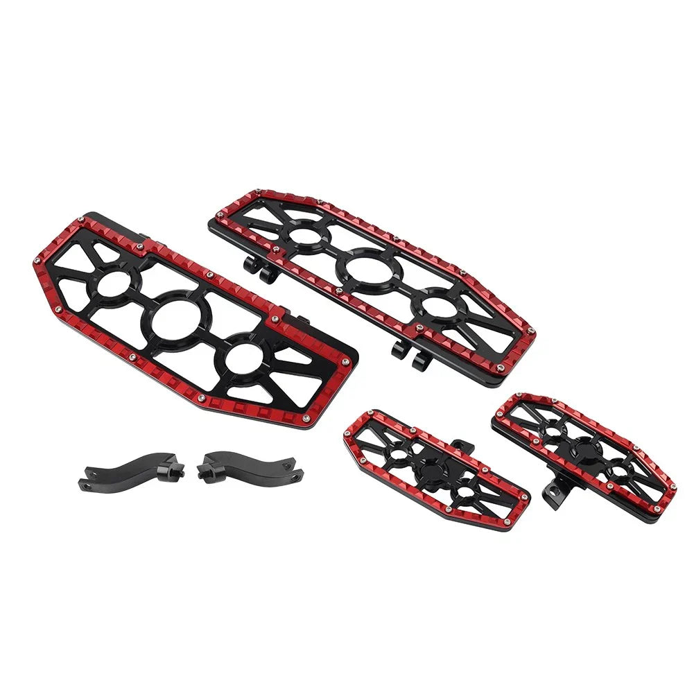 Front Floorboard & Rear Foot Pegs with Mounts for Harley Touring (93-23)