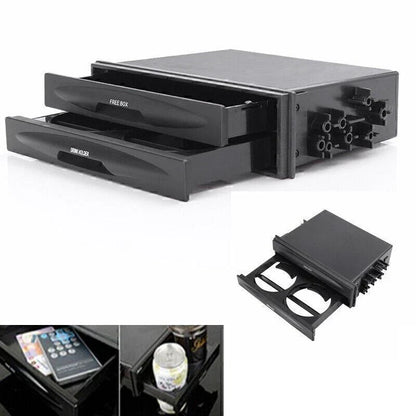 Double Drink Cup Holder for Universal Car Storage Box