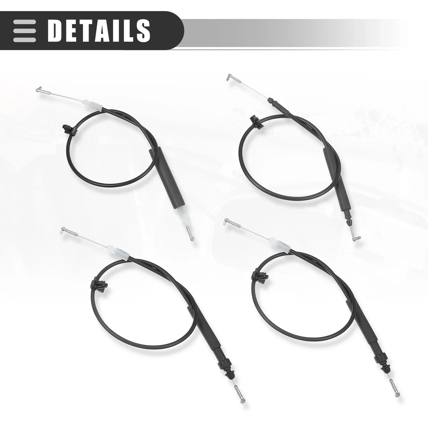 4pcs Front Inside Door Lock Cables for Honda Accord (2003-2007)