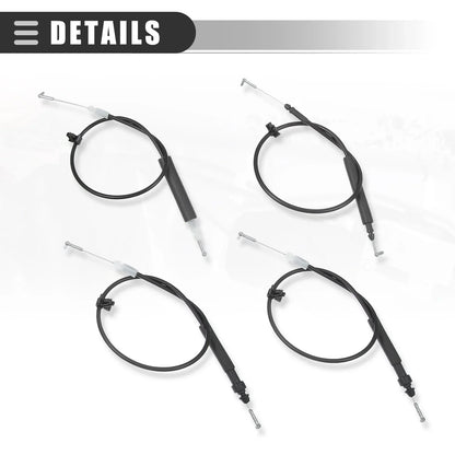 4pcs Front Inside Door Lock Cables for Honda Accord (2003-2007)