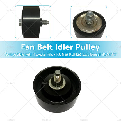 Idler Pulley for Toyota Hilux KUN16 KUN26 3.0L Diesel 1KD-FTV (2005-2015)