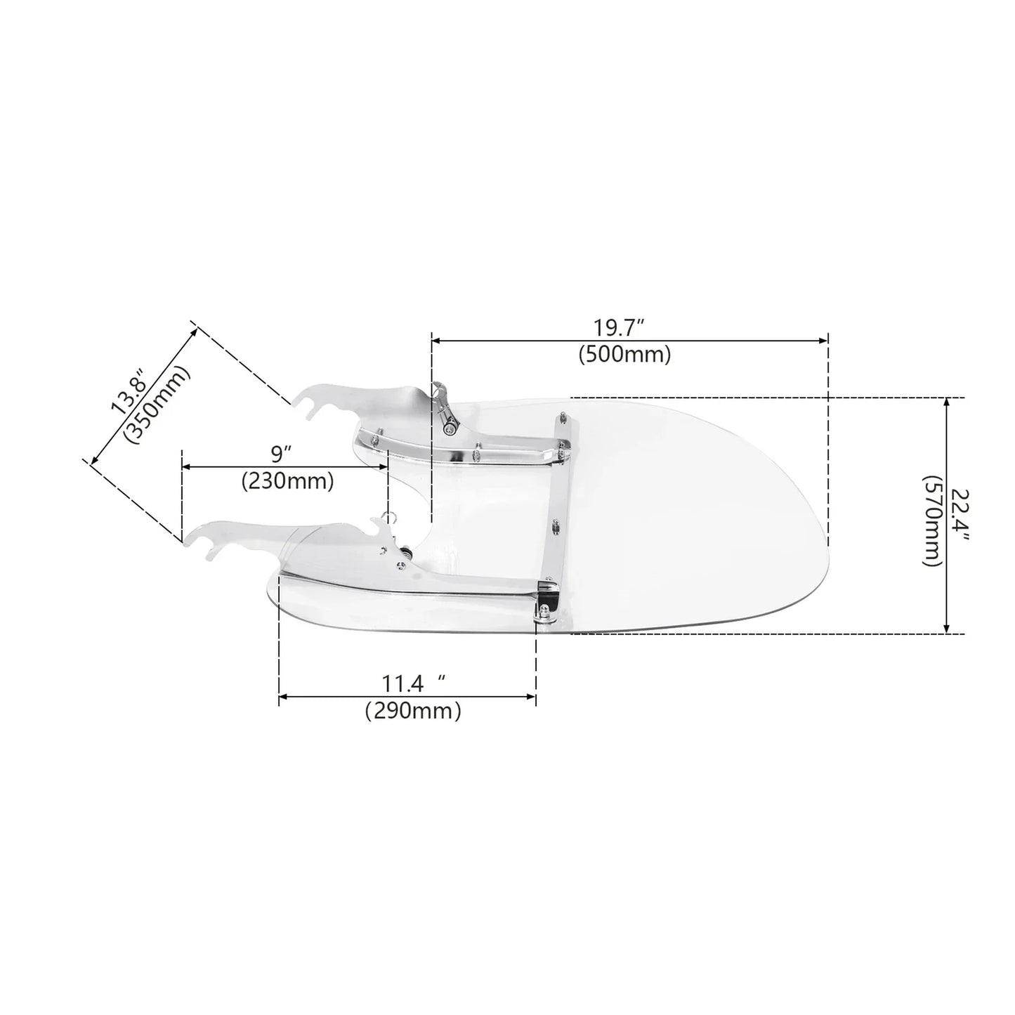 Windshield for Harley Softail Fatboy Lo FLST FLSTC (2000-2017)