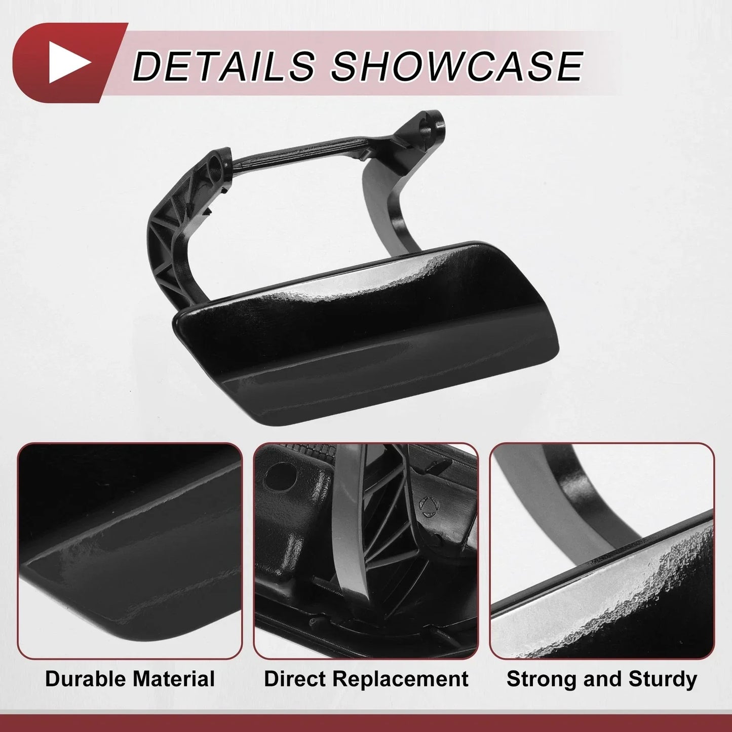 Front Right Washer Nozzle Cover for Mercedes-Benz GL350 (2013-2016) Black