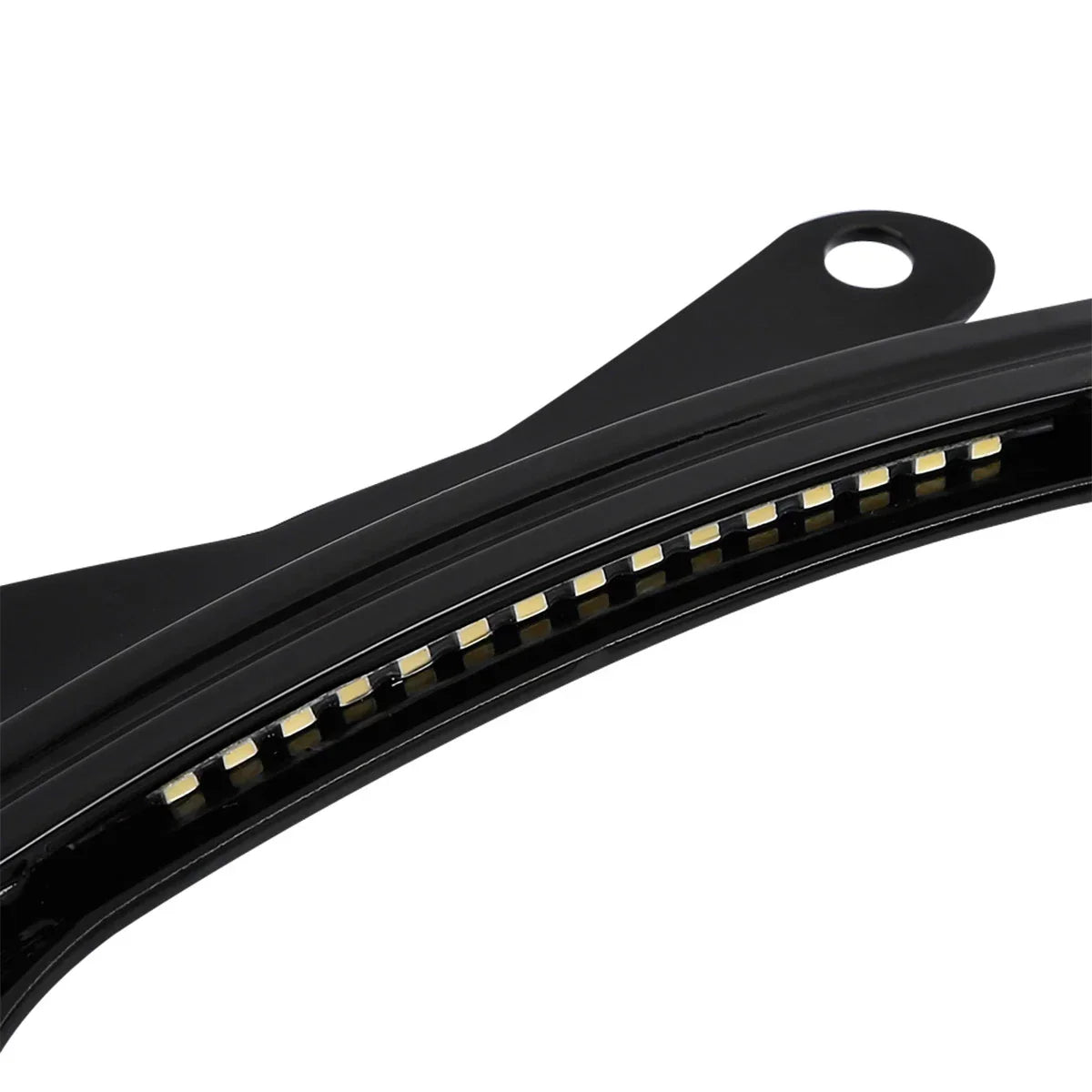 Curved LED License Plate Frame for Harley Road King, Glide