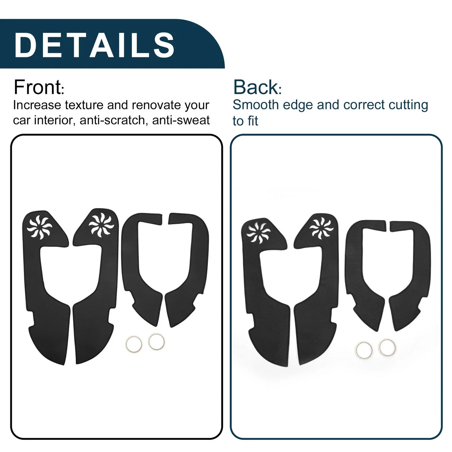 Car Door Anti Kick Pad Sticker Protector for Lexus ES ES350 ES300h (2019)