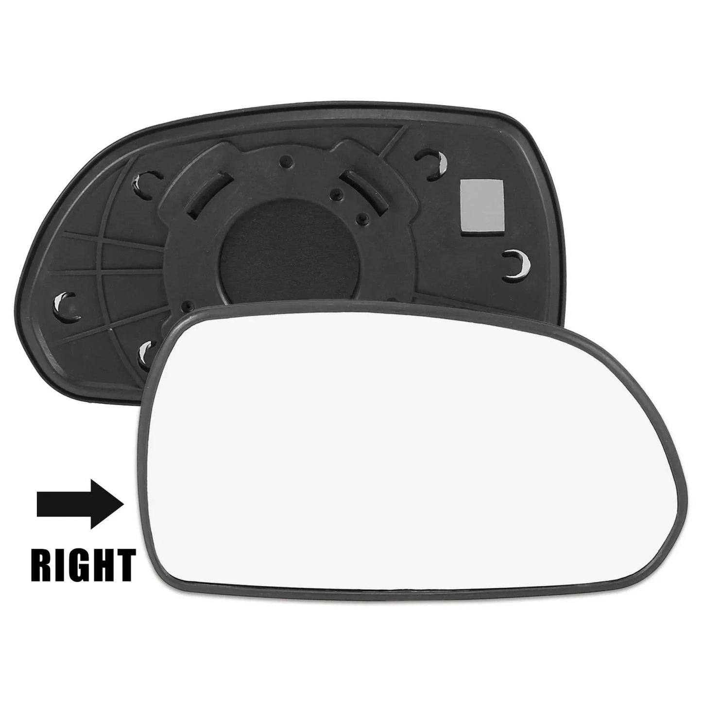 Right Side Car Mirror Glass with Backing Plate for Hyundai Elantra (2011-2016)
