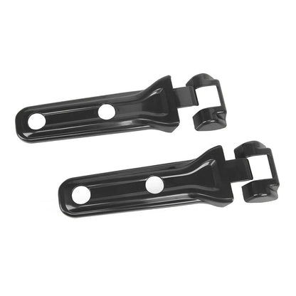 Spare Tire Tailgate Hinge Covers for Jeep Wrangler JL (2018-2022) Black
