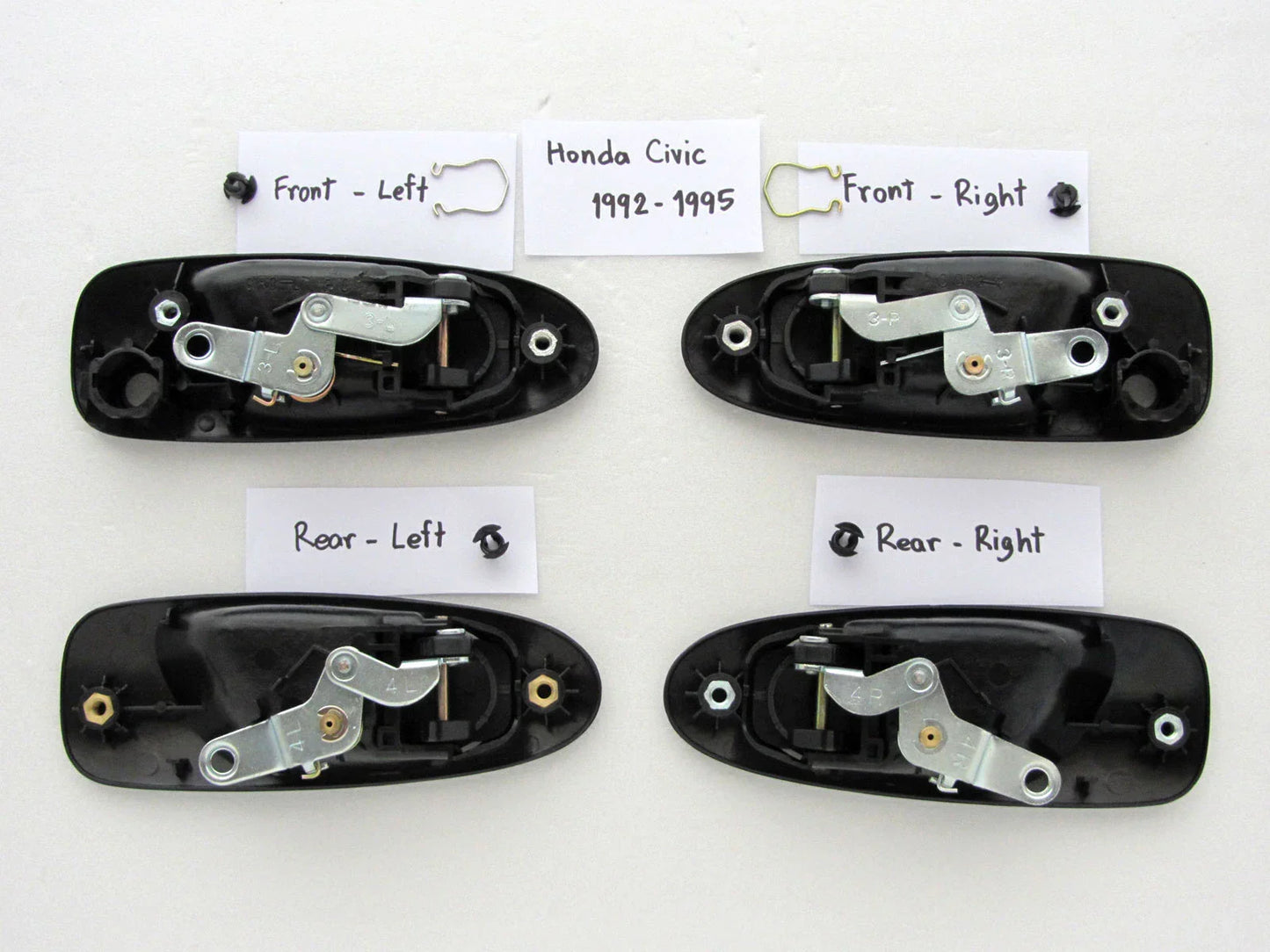 Honda Civic Outside Door Handle Set for 1992-1995 4-Door Models
