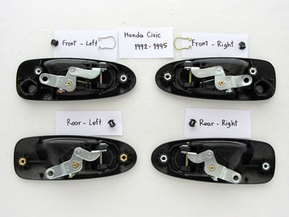 Honda Civic Outside Door Handle Set for 1992-1995 4-Door Models