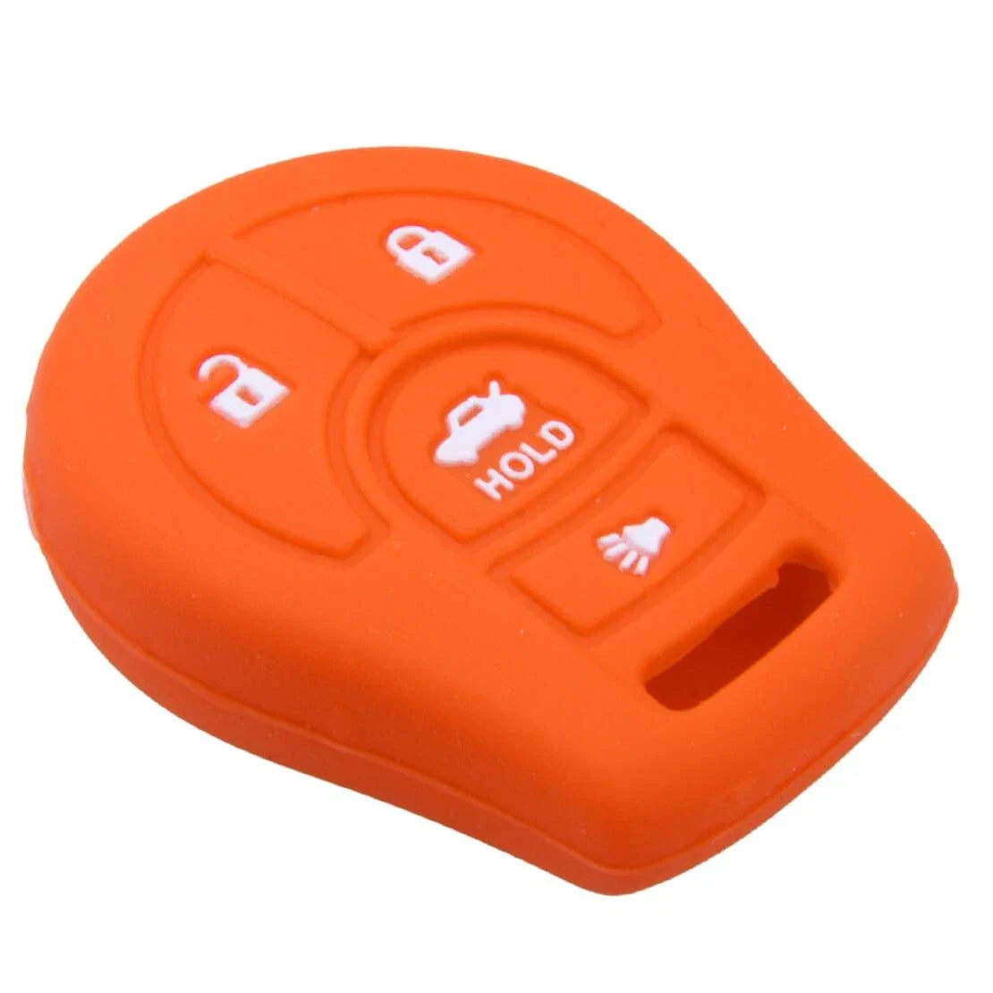 Orange Silicone Smart Key Case Cover for Nissan Juke NV200 Cube Sentra Rogue