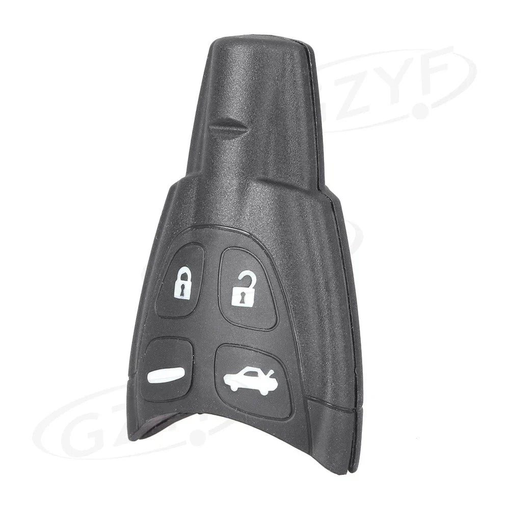 4 x Button Smart Key Fob Shell Cover for Saab 9-3 Sport (2003-2011) Black