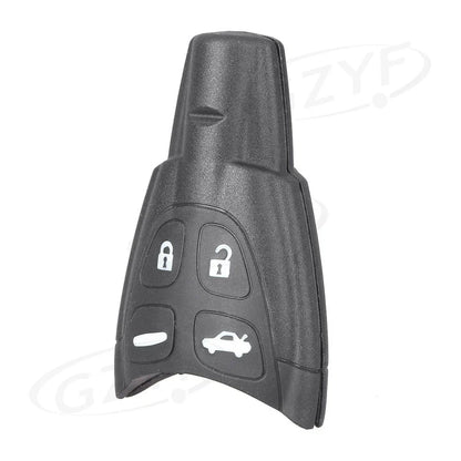 4 x Button Smart Key Fob Shell Cover for Saab 9-3 Sport (2003-2011) Black
