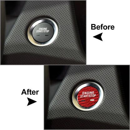 Black Engine Start Stop Button Trim for Cadillac XTS XT5 CT6 SRX CTS (2013-2020)