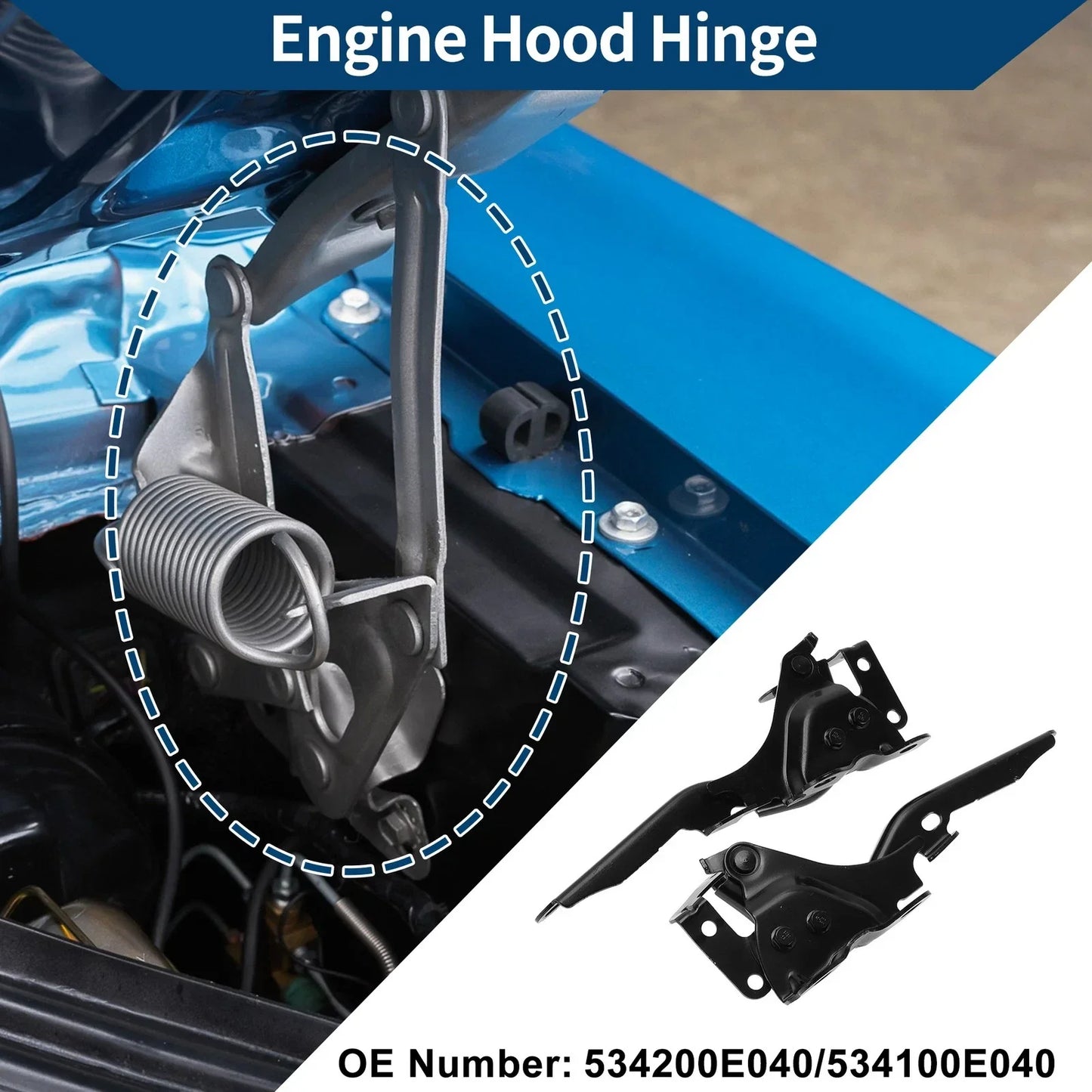 Hood Hinges for Lexus RX350 Front Bonnet Bracket (2010-2015) 1 Pair