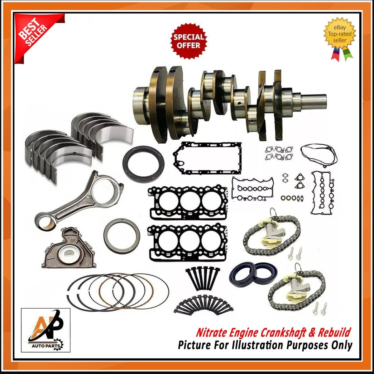 Crankshaft and Rebuild Kit for Land Rover Range Rover 3.0 306DT (2003–2012)