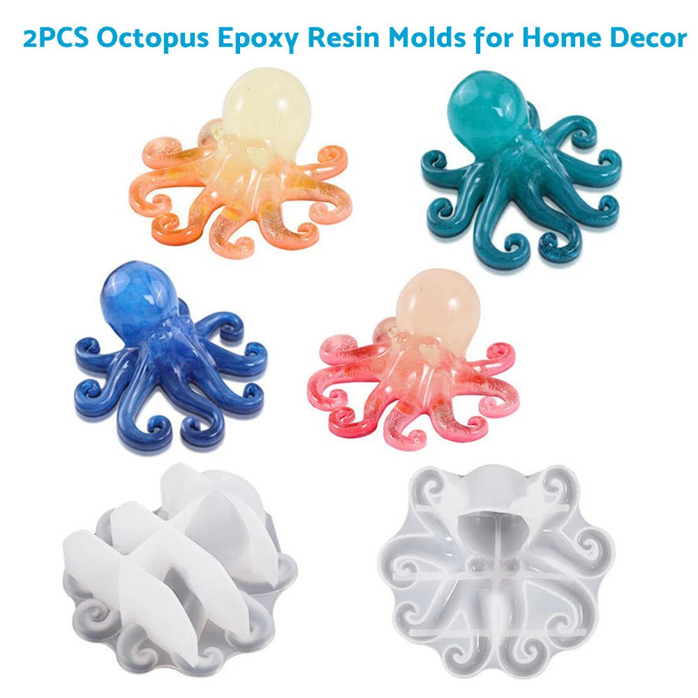 Octopus Silicone Molds for Epoxy Resin Casting Sea Animal Display