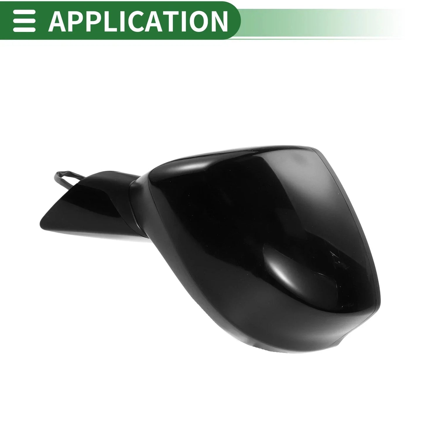 Left Side Door Mirror for Honda Civic 2012-2015 Manual Folding Gloss Black